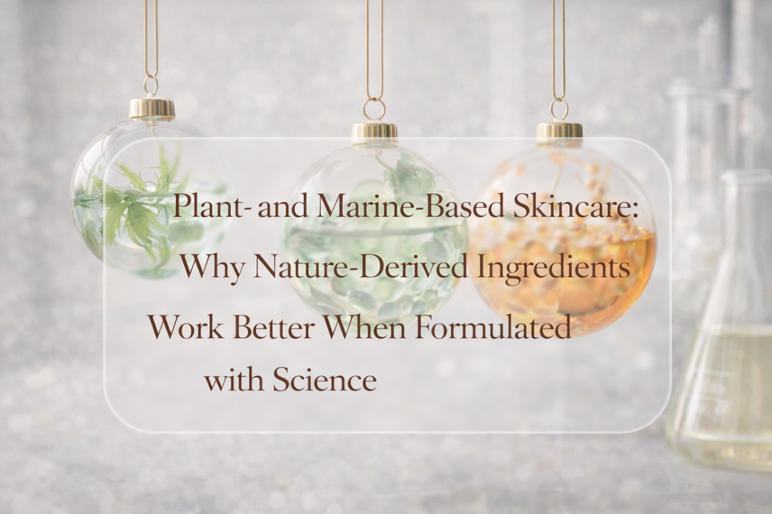 Plant- and Marine-Based Skincare: Why Nature-Derived Ingredients Work Better When Formulated with Science