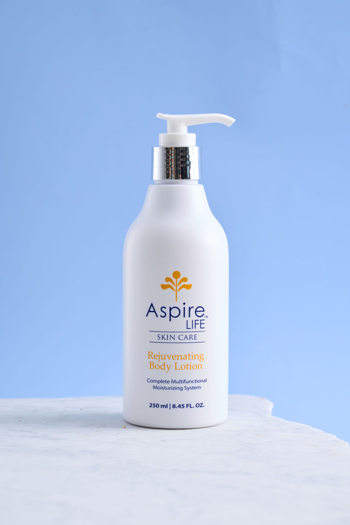 Rejuvenating Body Lotion by AspireLIFE® — hydrating, barrier-strengthening body moisturizer for soft, smooth, and nourished skin.