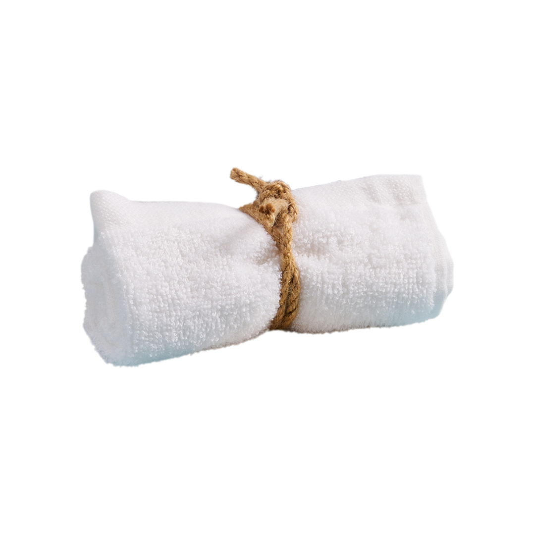 Soft organic bamboo facial washcloth included free with AspireLIFE® orders for gentle, eco-friendly cleansing and daily skincare use.