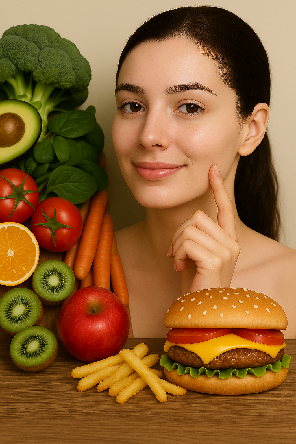 Skincare and diet resource page image showing healthy eating can help with skin health 