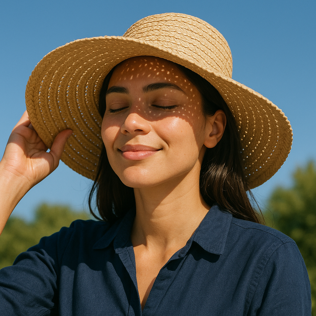 Everyday beauty moment showing healthy, moisturized skin—achieved through a gentle, easy skincare routine that fits your lifestyle.